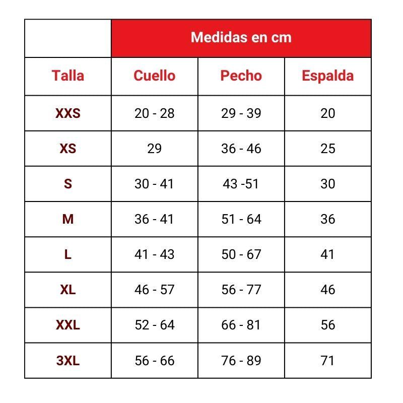 Abrigo para mascotas Talla "M "